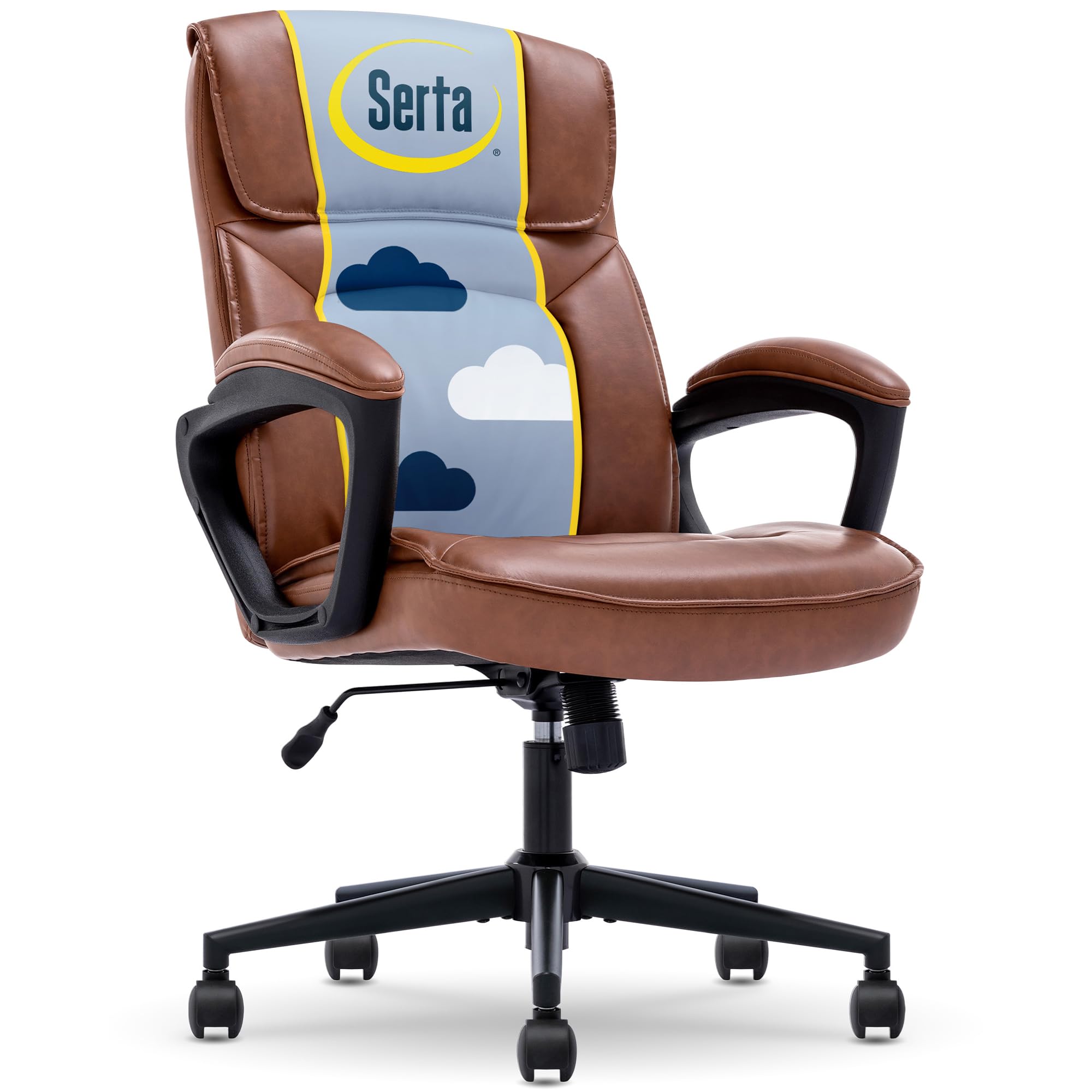 Amazon.com: Serta Hannah Executive Home Office Desk Chair